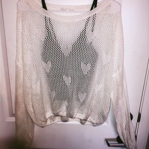 Crochet hearts sweater